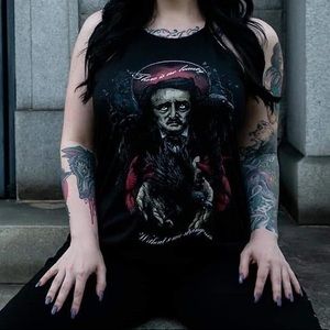 Edgar Allen Poe Halter Tank